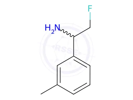 Chemical structure of 2-FLUORO-1-(3-METHYLPHENYL)ETHAN-1-AMINE
