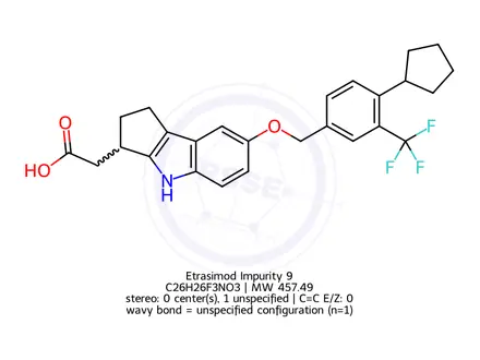 Chemical structure of Etrasimod (Racemic)
