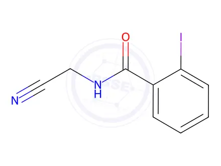 Chemical structure of N-(cyanomethyl)-2-iodobenzamide