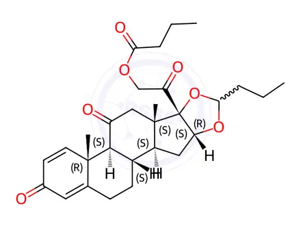 Chemical structure of Budesonide Impurity 202