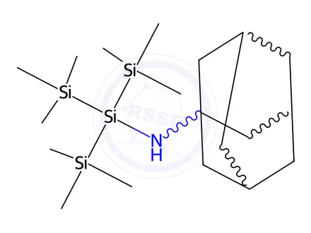 Chemical structure of N-(Adamantan-1-yl)-1,1,1,3,3,3-hexamethyl-2-(trimethylsilyl)trisilan-2-amine