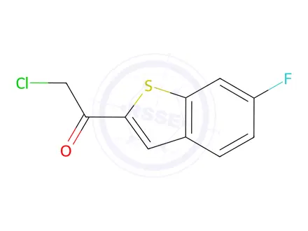Chemical structure of 2-Chloro-1-(6-fluorobenzo[b]thiophen-2-yl)ethanone