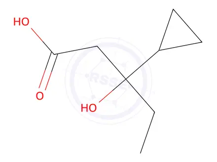 Chemical structure of 3-Cyclopropyl-3-hydroxypentanoic acid