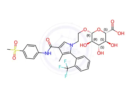 Chemical structure of Esaxerenone-o-glucuronide