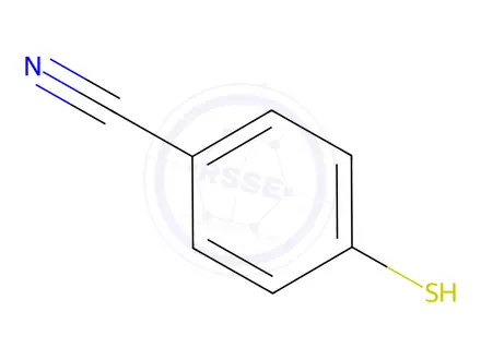 Chemical structure of 4-Mercaptobenzonitrile (BSC)