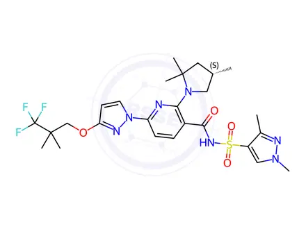 Chemical structure of Elexacaftor