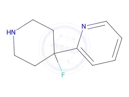 Chemical structure of 2-(4-Fluoropiperidin-4-yl)pyridine