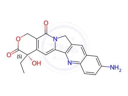 Chemical structure of 10-Aminocamptothecin