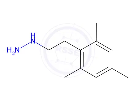 Chemical structure of 2,4,6-TRIMETHYL PHENETHYL HYDRAZINE