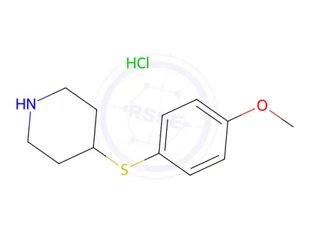 Chemical structure of 4-(4-METHOXYPHENYLSULFANYL)PIPERIDINE HCL