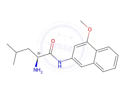 Chemical structure of L-LEUCINE 4-METHOXY-B-NAPHTHYLAMIDE*FREE BASE