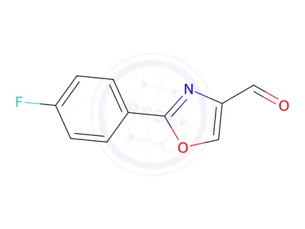 Chemical structure of 2-(4-FLUORO-PHENYL)-OXAZOLE-4-CARBALDEHYDE