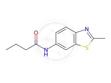 Chemical structure of n-(2-Methylbenzo[d]thiazol-6-yl)butyramide