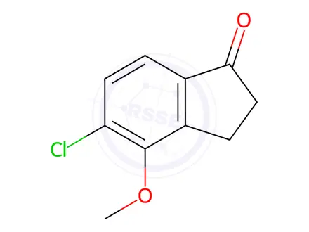 Chemical structure of 5-Chloro-4-methoxy-indan-1-one