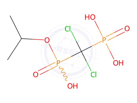 Chemical structure of Clodronate Disodium Impurity 1 (Clodronate Disodium Tetrahydrate EP Impurity A)