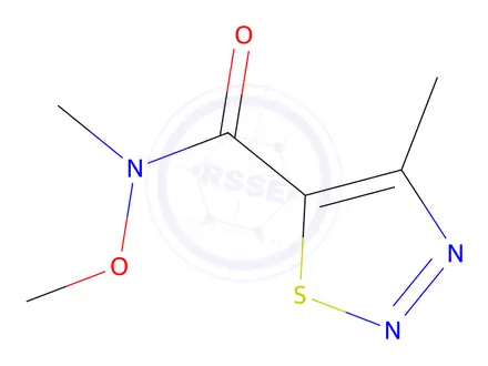 Chemical structure of N-Methoxy-N,4-dimethyl-1,2,3-thiadiazole-5-carboxamide
