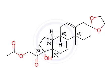 Chemical structure of Hydrocortisone Impurity 152