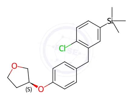 Chemical structure of Empagliflozin Silyl Impurity