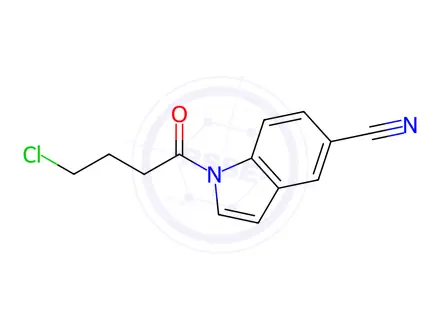 Chemical structure of 1-(4-Chlorobutanoyl)-1H-indole-5-carbonitrile