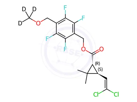 Chemical structure of Meperfluthrin-d3