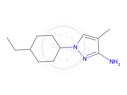 Chemical structure of 1-(4-Ethylcyclohexyl)-4-methyl-1h-pyrazol-3-amine