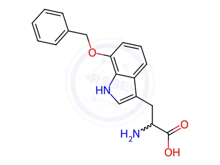 Chemical structure of 7-Benzyloxy-D,L-tryptophan