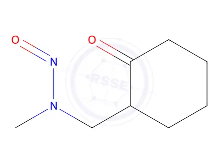 Chemical structure of N-methyl-N-((2-oxocyclohexyl)methyl)nitrous amide