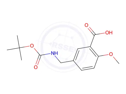 Chemical structure of 5-(BOC-AMINO)METHYL-2-METHOXY-BENZOIC ACID