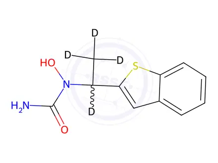 Chemical structure of Zileuton-d4 (major)