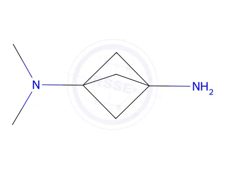 Chemical structure of N1,N1-dimethylbicyclo[1.1.1]pentane-1,3-diamine