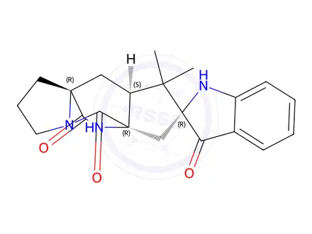 Chemical structure of brevianamide A