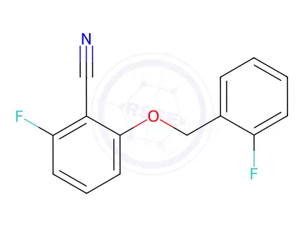 Chemical structure of 2-Fluoro-6-(2-fluorobenzyloxy)-benzonitrile
