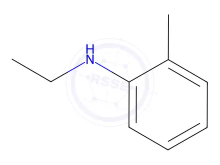Chemical structure of 2-Ethylaminotoluene