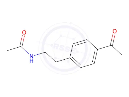 Chemical structure of N-[2-(4-acetylphenyl)ethyl]acetamide