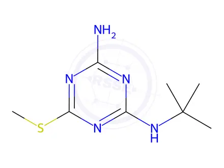 Chemical structure of Terbutryn-desethyl