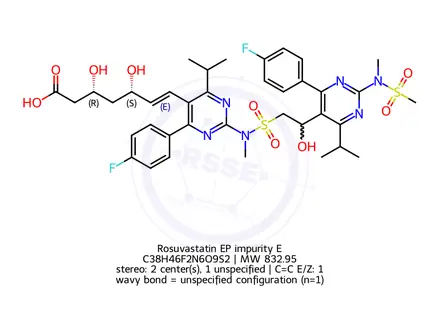 Chemical structure of Rosuvastatin Calcium Impurity 17 Monomer (Rosuvastatin Calcium EP Impurity E)