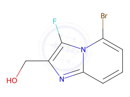 Chemical structure of (5-Bromo-3-fluoroimidazo[1,2-a]pyridin-2-yl)methanol