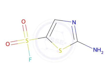 Chemical structure of 2-amino-1,3-thiazole-5-sulfonyl fluoride