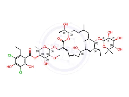 Chemical structure of Fidaxomicin Impurity 42