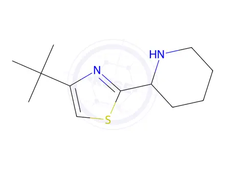 Chemical structure of 2-(4-tert-butyl-1,3-thiazol-2-yl)piperidine
