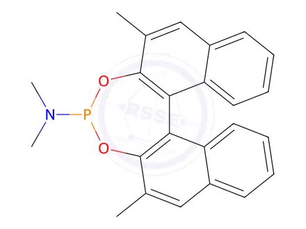 Chemical structure of (11bS)-N,N,2,6-Tetramethyl-dinaphtho[2,1-d:1',2'-f][1,3,2]dioxaphosphepin-4-amine