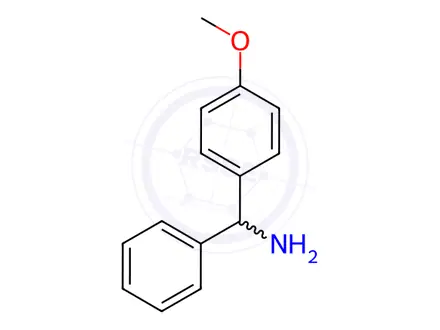 Chemical structure of (4-Methoxyphenyl)(phenyl)methanamine Hydrochloride