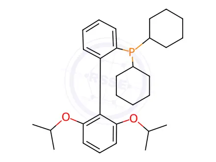 Chemical structure of 2-(Dicyclohexylphosphino)-2',6'-di-isopropoxy-1,1'-biphenyl