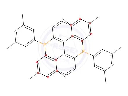 Chemical structure of RuCl2[(S)-xylbinap][(S)-daipen]