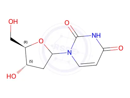 Chemical structure of 2'-Deoxyuridine