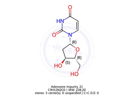 Chemical structure of Adenosine Impurity 21