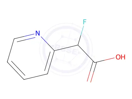 Chemical structure of 2-Fluoro-2-(pyridin-2-yl)acetic acid