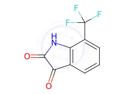 Chemical structure of 7-(Trifluoromethyl)1H-indole-2,3-dione