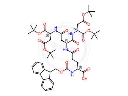 Chemical structure of Fmoc-Glu(AspG2)-OH