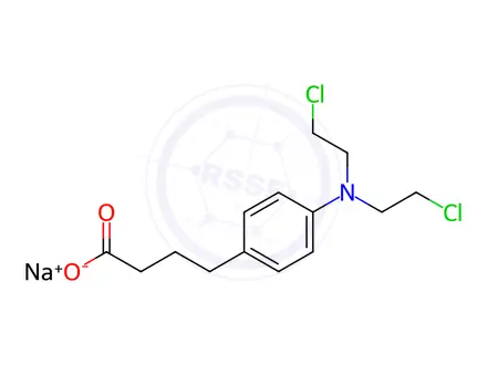 Chemical structure of Chlorambucil Sodium Salt